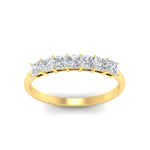 Load image into Gallery viewer, 7-diamond-princess-cut-1-ct-wedding-band-in-yellow-gold-fdwb179prangle5-1.00ct-nl-yg.jpg