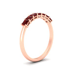 Load image into Gallery viewer, 7-ruby-princess-cut-1-ct-wedding-band-in-rose-gold-fdwb179prgrudrangle2-1.00ct-nl-rg.jpg