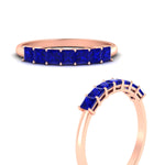 Load image into Gallery viewer, 7-sapphire-princess-cut-1-ct-wedding-band-in-rose-gold-fdwb179prgsablangle3-1.00ct-nl-rg.jpg