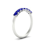 Load image into Gallery viewer, 7-sapphire-princess-cut-1-ct-wedding-band-in-white-gold-fdwb179prgsablangle2-1.00ct-nl-wg.jpg