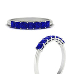 Load image into Gallery viewer, 7-sapphire-princess-cut-1-ct-wedding-band-in-white-gold-fdwb179prgsablangle3-1.00ct-nl-wg.jpg