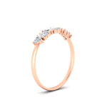 Load image into Gallery viewer, 7-stone-beautiful-heart-diamond-wedding-band-in-rose-gold-FD9600HTBANGLE2-0.75_20CT-NL-RG