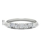 Load image into Gallery viewer, 7-stone-beautiful-heart-diamond-wedding-band-in-white-gold-FD9600HTB-0.75_20CT-NL-WG-HW