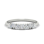 Load image into Gallery viewer, 7-stone-beautiful-heart-diamond-wedding-band-in-white-gold-FD9600HTB-0.75_20CT-NL-WG