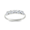 Load image into Gallery viewer, 7-stone-beautiful-heart-diamond-wedding-band-in-white-gold-FD9600HTBANGLE5-0.75_20CT-NL-WG