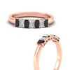 Load image into Gallery viewer, 7-stone-emerald-cut-black-diamond-wedding-band-in-rose-gold-fdwb8008emblackangle3-0.70ct-nl-rg?v=1773990135