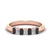 Load image into Gallery viewer, 7-stone-emerald-cut-black-diamond-wedding-band-in-rose-gold-fdwb8008emblacksleep-0.70ct-nl-rg?v=1773990135