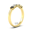 Load image into Gallery viewer, 7-stone-emerald-cut-black-diamond-wedding-band-in-yellow-gold-fdwb8008emblackangle2-0.70ct-nl-yg-hw?v=1773990135