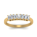 Load image into Gallery viewer, Emerald Cut Seven Stone Wedding Band