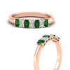 Load image into Gallery viewer, 7-stone-emerald-cut-emerald-wedding-band-in-rose-gold-fdwb8008emgemgrangle3-0.70ct-nl-rg?v=1773989448