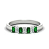 Load image into Gallery viewer, 7-stone-emerald-cut-emerald-wedding-band-in-white-gold-fdwb8008emgemgrsleep-0.70ct-nl-wg?v=1773989372