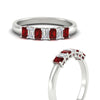 Load image into Gallery viewer, 7-stone-emerald-cut-ruby-wedding-band-in-white-gold-fdwb8008emgrudrangle3-0.70ct-nl-wg?v=1773990135