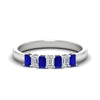 Load image into Gallery viewer, 7-stone-emerald-cut-sapphire-wedding-band-in-white-gold-fdwb8008emgsablsleep-0.70ct-nl-wg?v=1773988649