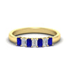 Load image into Gallery viewer, 7-stone-emerald-cut-sapphire-wedding-band-in-yellow-gold-fdwb8008emgsablsleep-0.70ct-nl-yg?v=1773988649