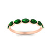 Load image into Gallery viewer, 7-stone-marquise-emerald-east-west-1-carat-band-in-FD9939MQBGEMGRANGLE3-1.00CT-NL-RG