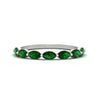 Load image into Gallery viewer, 7-stone-marquise-emerald-east-west-1-carat-band-in-FD9939MQBGEMGRANGLE3-1.00CT-NL-WG