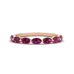 Load image into Gallery viewer, 7-stone-marquise-pink-sapphire-east-west-1-carat-band-in-FD9939MQBGSADRPIANGLE3-1.00CT-NL-RG