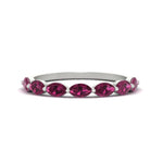 Load image into Gallery viewer, 7-stone-marquise-pink-sapphire-east-west-1-carat-band-in-FD9939MQBGSADRPIANGLE3-1.00CT-NL-WG