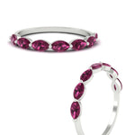Load image into Gallery viewer, 7-stone-marquise-pink-sapphire-east-west-1-carat-band-in-FD9939MQBGSADRPIANGLE3-1.00CT-NL-WG