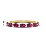 Load image into Gallery viewer, 7-stone-marquise-pink-sapphire-east-west-1-carat-band-in-FD9939MQBGSADRPIANGLE3-1.00CT-NL-YG