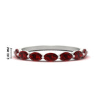 Load image into Gallery viewer, 7-stone-marquise-ruby-east-west-1-carat-band-in-FD9939MQBGRUDRANGLE3-1.00CT-NL-WG
