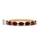 Load image into Gallery viewer, 7-stone-marquise-ruby-east-west-1-carat-band-in-FD9939MQBGRUDRANGLE3-1.00CT-NL-YG