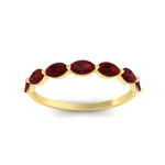 Load image into Gallery viewer, 7-stone-marquise-ruby-east-west-1-carat-band-in-FD9939MQBGRUDRANGLE3-1.00CT-NL-YG
