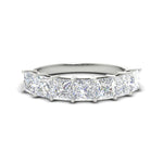 Load image into Gallery viewer, 7 Stone Princess Cut Wedding Band 3 Carat