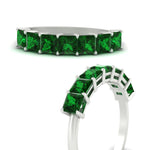 Load image into Gallery viewer, 7 Stone Princess Cut Wedding Band 3 Carat