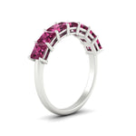 Load image into Gallery viewer, 7 Stone Princess Cut Wedding Band 3 Carat