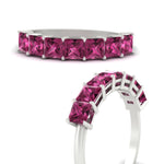 Load image into Gallery viewer, 7 Stone Princess Cut Wedding Band 3 Carat