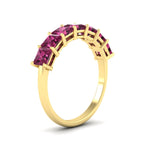 Load image into Gallery viewer, 7 Stone Princess Cut Wedding Band 3 Carat