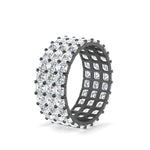 Load image into Gallery viewer, 7.5-ct.-asscher-cut-basket-eternity-stack-band-in-black-gold-FD10754-AS-NL-BG