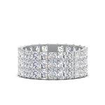 Load image into Gallery viewer, 7.5-ct.-asscher-cut-basket-eternity-stack-band-in-white-gold-FD10754-AS-NL-WG
