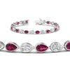 Load image into Gallery viewer, 7.68-carat-classic-teardrop-link-east-west-pink-sapphire-bracelet-in-white-gold-FDBRCPE10581GSADRPIANGLE2-7.68CT-NL-WG.jpg?v=1776852521