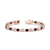 Load image into Gallery viewer, 7.68-carat-classic-teardrop-link-east-west-ruby-bracelet-in-rose-gold-FDBRCPE10581GRUDR-7.68CT-NL-RG.jpg?v=1776852521