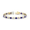 Load image into Gallery viewer, 7.68-carat-classic-teardrop-link-east-west-sapphire-bracelet-in-yellow-gold-FDBRCPE10581GSABL-7.68CT-NL-YG-hw.jpg?v=1776852362