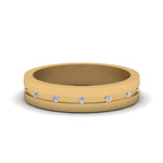 Load image into Gallery viewer, 7 MM Flat Diamond Mens Wedding Band