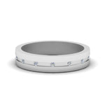 Load image into Gallery viewer, 7 MM Flat Diamond Mens Wedding Band