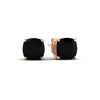 Load image into Gallery viewer, 8-carat-cushion-cut-black-diamond-basket-stud-earring-in-rose-gold-fdear10411cugblackangle1-8.00ct-nl-rg.jpg
