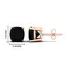 Load image into Gallery viewer, 8-carat-cushion-cut-black-diamond-basket-stud-earring-in-rose-gold-fdear10411cugblackangle2-8.00ct-nl-rg-hw.jpg
