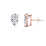 Load image into Gallery viewer, Diamond Pear Cut 3 Prong Earring