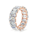 Load image into Gallery viewer, 8 Carat Diamond Emerald Cut Eternity Band