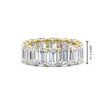 Load image into Gallery viewer, 8 Carat Diamond Emerald Cut Eternity Band