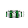 Load image into Gallery viewer, 8-carat-emerald-cut-diamond-eternity-band-with-emerald-in-white-gold-FD-EWB10850GEMGR-8CT-NL-WG-HW.jpg?v=1771405861