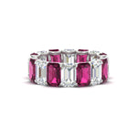 Load image into Gallery viewer, 8 Carat Diamond Emerald Cut Eternity Band