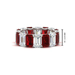 Load image into Gallery viewer, 8 Carat Diamond Emerald Cut Eternity Band