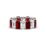 Load image into Gallery viewer, 8 Carat Diamond Emerald Cut Eternity Band
