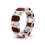 Load image into Gallery viewer, 8 Carat Diamond Emerald Cut Eternity Band