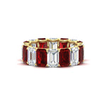 Load image into Gallery viewer, 8 Carat Diamond Emerald Cut Eternity Band